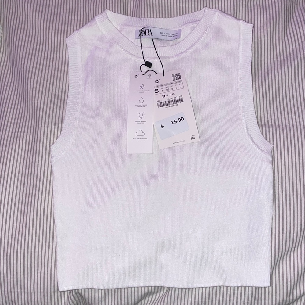 ZARA Sweater Tank Cropped